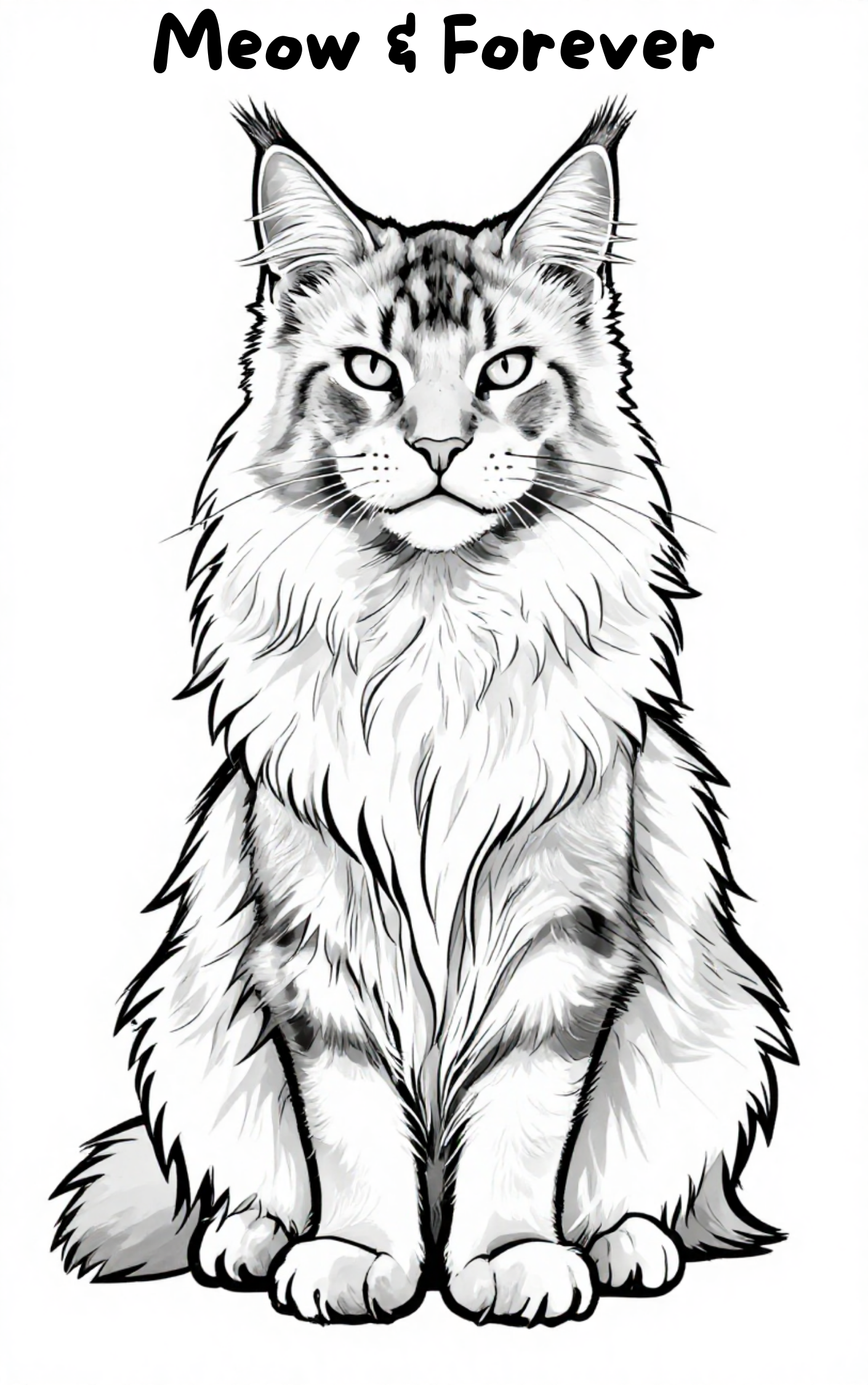 Cat Coloring Pages Bundle
